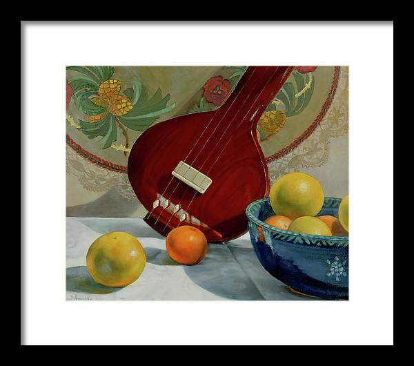 Still Life With Tambura  - Framed Print