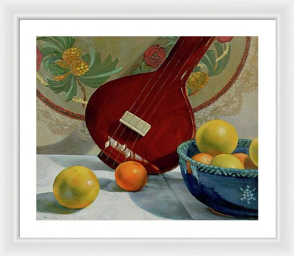 Still Life With Tambura  - Framed Print