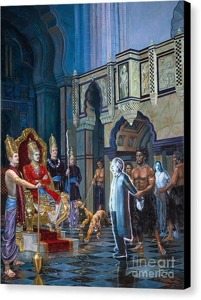 The court of Yamaraja - Canvas Print