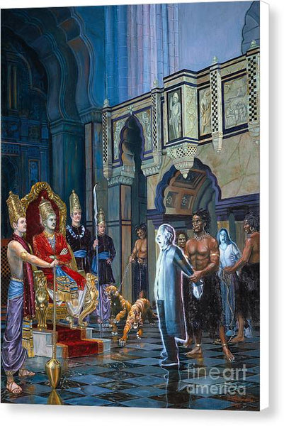 The court of Yamaraja - Canvas Print