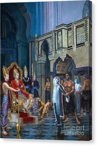 The court of Yamaraja - Canvas Print