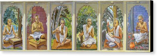 The Six Goswamis - Canvas Print