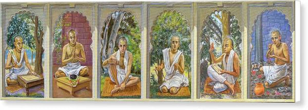 The Six Goswamis - Canvas Print