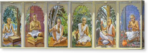 The Six Goswamis - Canvas Print