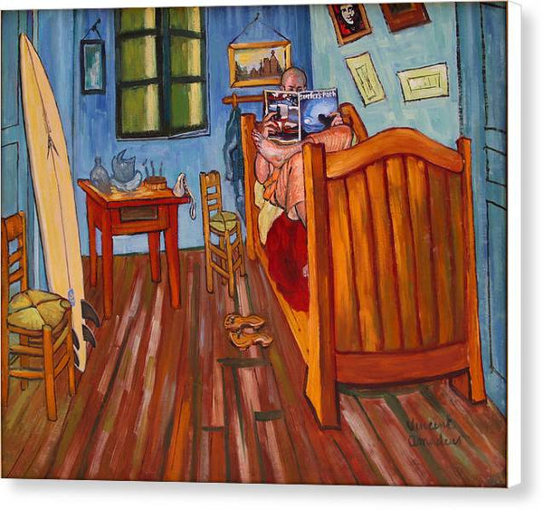 Vincents bedroom in Arles for surfers-Amadeus series - Canvas Print