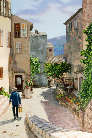 Carriero Du Pourtegue – Original Provence Oil Painting by Dominique Amendola
