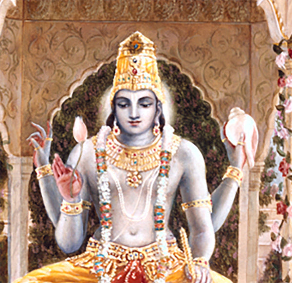Shiva and Sri Hari manifest Mohini - Vedic Oil Painting of Lord Hari by Dominique Amendola