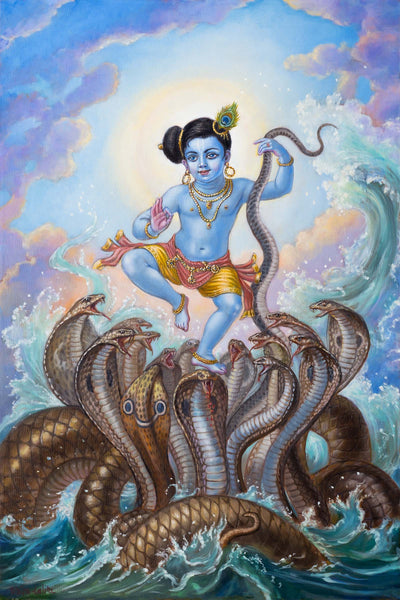 Kaliya Mardhana Krishna by Dominique Amendola
