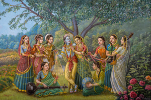 Radha Krishna and the gopis