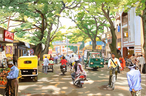 India street scene
