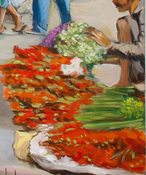 India Flower Market Street