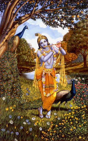 Raman plays the flute