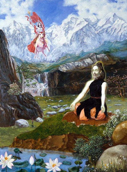 Markandeya Rishi – Vedic Oil Painting by Dominique Amendola
