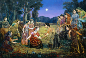 Radha Lamenting With The Gopis