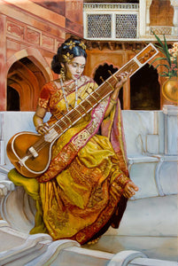Lady with a sitar