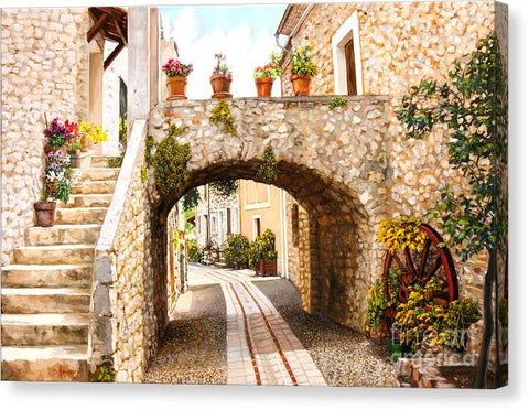 Aspremont Village In Provence - Canvas Print