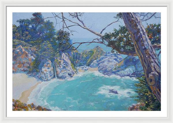 Big Sur-McWay Falls - Framed Print
