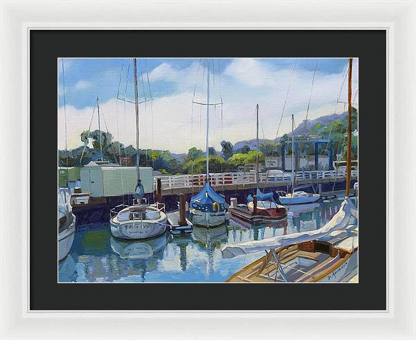 Boats And Yachts - Framed Print