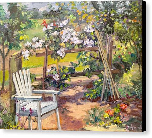 Garden corner - Canvas Print