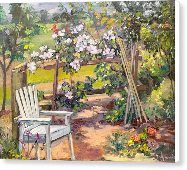 Garden corner - Canvas Print