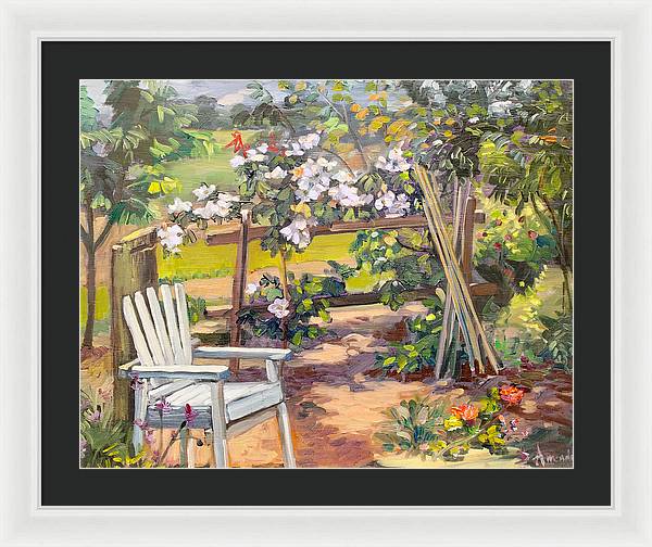 Garden corner - Framed Print