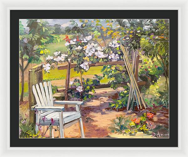 Garden corner - Framed Print