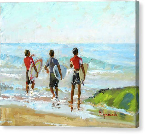 Going For The Surf - Canvas Print