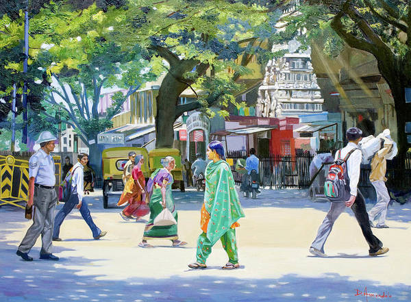 India Street Scene 2 - Art Print