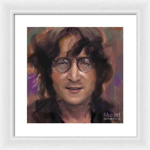 John Lennon portrait - Framed Print