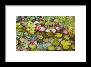 Lilies in india - Framed Print