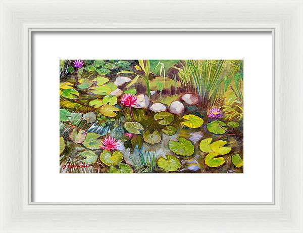 Lilies in india - Framed Print