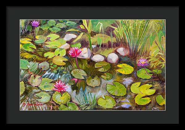 Lilies in india - Framed Print