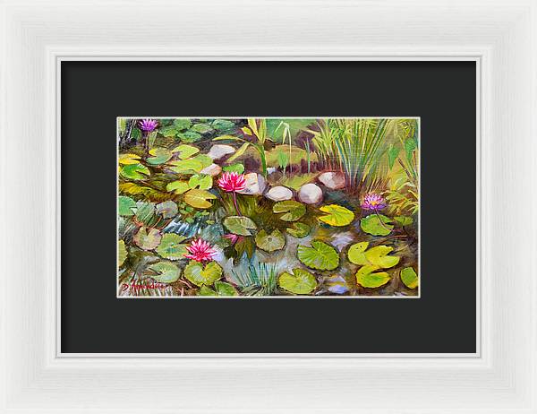 Lilies in india - Framed Print