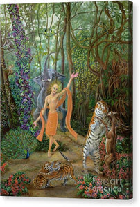 Mahaprabhu in the Jarikhanda forest - Canvas Print