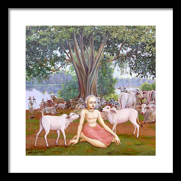 Mahaprabhu In Vrindavan 1 - Framed Print