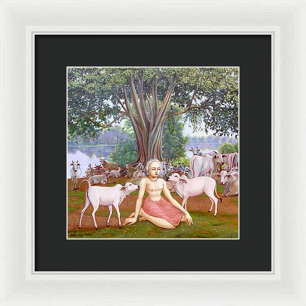 Mahaprabhu In Vrindavan 1 - Framed Print