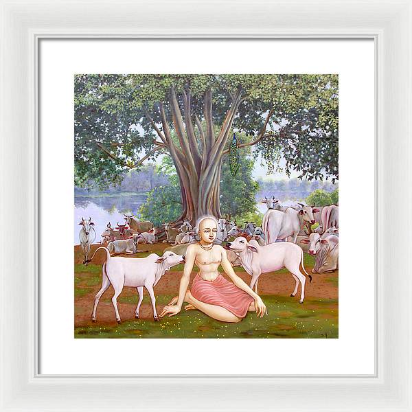 Mahaprabhu In Vrindavan 1 - Framed Print