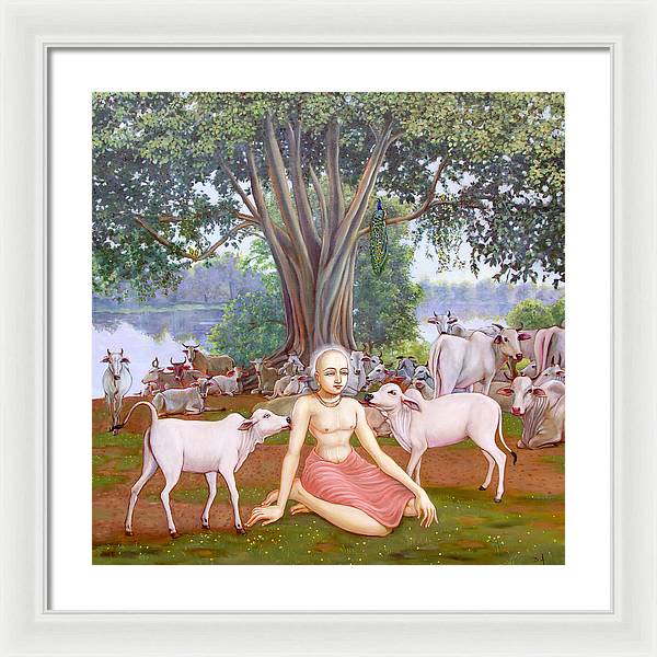 Mahaprabhu In Vrindavan 1 - Framed Print