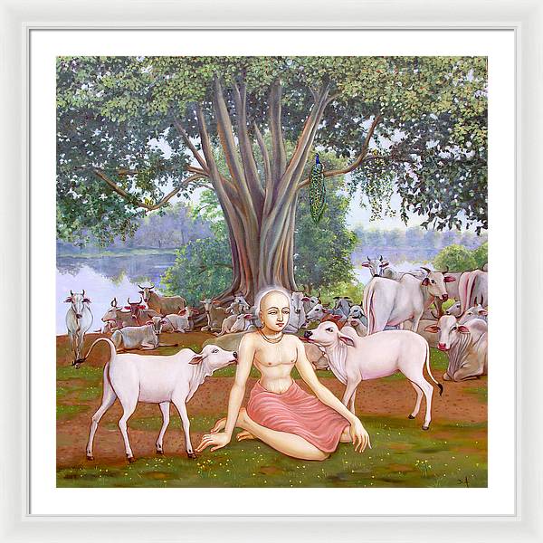 Mahaprabhu In Vrindavan 1 - Framed Print