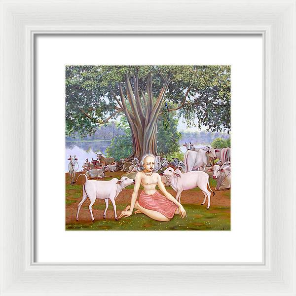 Mahaprabhu In Vrindavan 1 - Framed Print