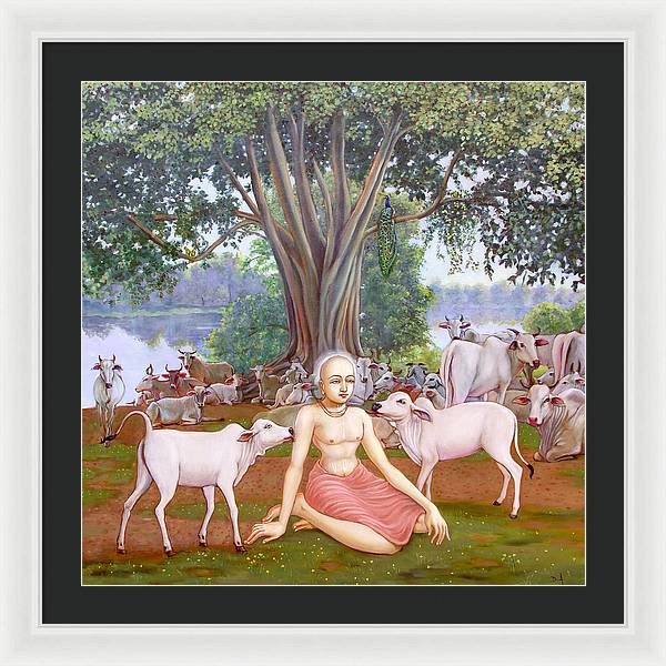 Mahaprabhu In Vrindavan 1 - Framed Print