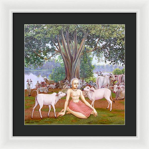 Mahaprabhu In Vrindavan 1 - Framed Print