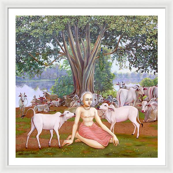 Mahaprabhu In Vrindavan 1 - Framed Print