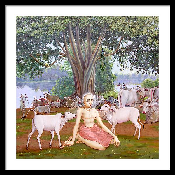 Mahaprabhu In Vrindavan 1 - Framed Print