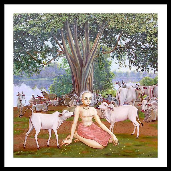 Mahaprabhu In Vrindavan 1 - Framed Print