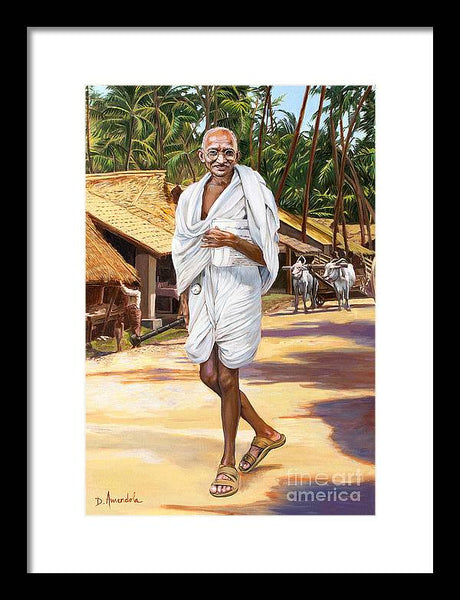 Mahatma Gandhi - Framed Print