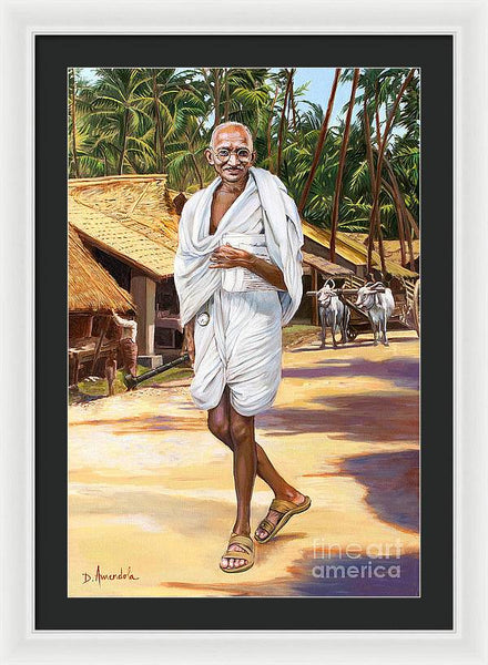 Mahatma Gandhi - Framed Print