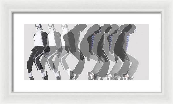 Michael Jackson a la Warhol by Dominique Amendola - Framed Print
