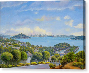 Panoramic View Of Tiburon- large - Canvas Print