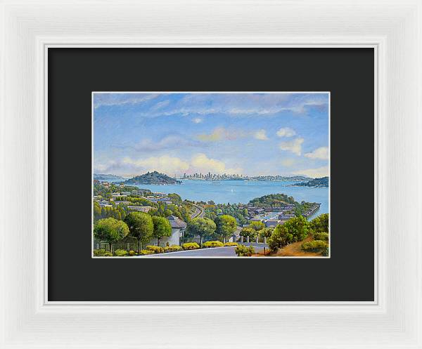 Panoramic View Of Tiburon- large - Framed Print
